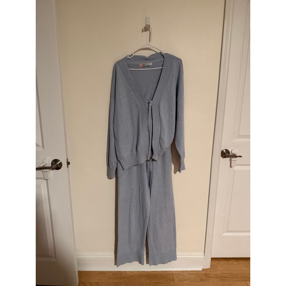 Free People Solar Knit Set, Blue, NWOT, Size M - Picture 3 of 4